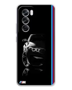 Чохол для OPPO A5 5G з картинкою «Силует BMW в темряві»