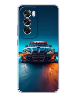 Чохол для OPPO A5 5G з картинкою «BMW — вогні неону»