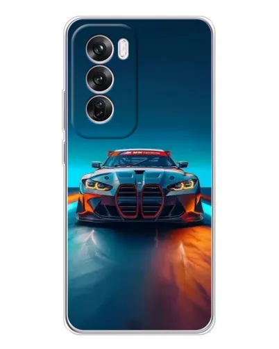 Чехол для OPPO A5 5G с картинкой «BMW — огни неона» Чехол для OPPO A5 5G с картинкой «BMW — огни неона»