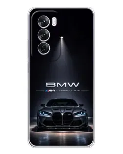 Чохол для OPPO A5 5G з картинкою «BMW крізь нічне місто»