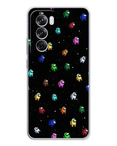 Чехол для OPPO A5 5G с картинкой «Экипаж Among Us»