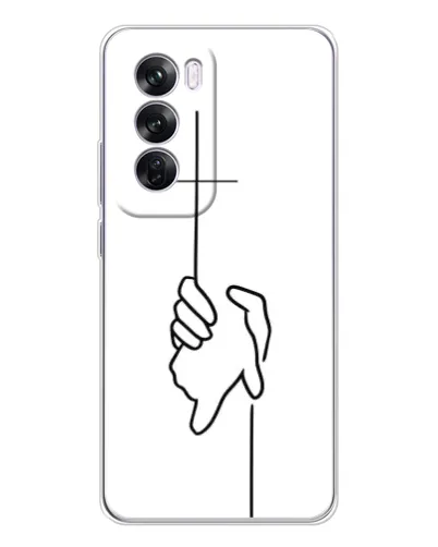 Чехол для OPPO A5 5G с картинкой «Рука держит» Чехол для OPPO A5 5G с картинкой «Рука держит»