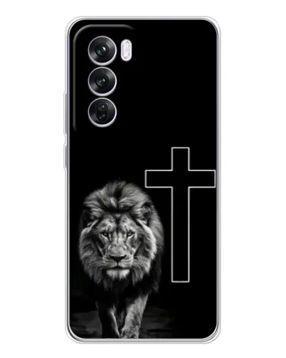 Чехол для OPPO A5 5G с картинкой «Лев и Крест» Чехол для OPPO A5 5G с картинкой «Лев и Крест»
