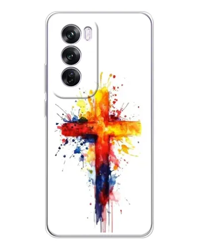Чехол для OPPO A5 5G с картинкой «Акварельный крест» Чехол для OPPO A5 5G с картинкой «Акварельный крест»