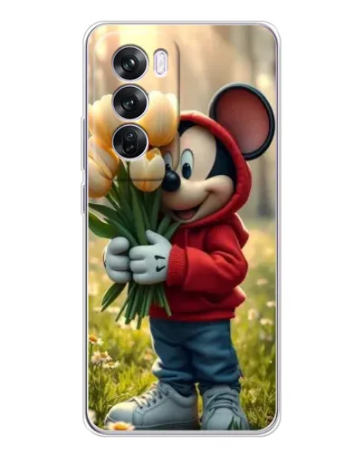 Чехол для OPPO A5 5G с картинкой «Микки с тюльпанами» Чехол для OPPO A5 5G с картинкой «Микки с тюльпанами»