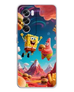 Чехол для OPPO A5 5G с картинкой «Космический фастфуд»