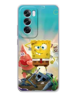Чехол для OPPO A5 5G с картинкой «Спанч Боб победитель»