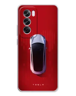 Чохол для OPPO A5 5G з картинкою «Tesla Top View»