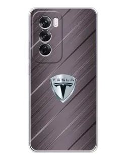 Чохол для OPPO A5 5G з картинкою «Металева текстура Tesla»