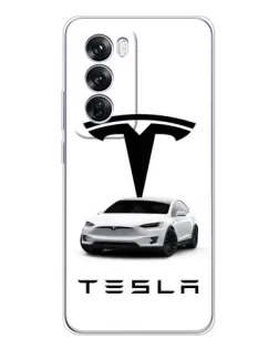 Чохол для OPPO A5 5G з картинкою «Tesla White Style»