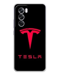 Чохол для OPPO A5 5G з картинкою «Tesla Red Logo»
