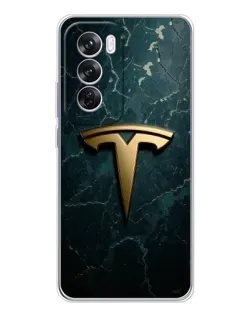 Чохол для OPPO A5 5G з картинкою «Мармурова Tesla Gold»