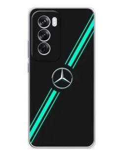 Чехол для OPPO A5 5G с картинкой «Спортивные линии Mercedes»