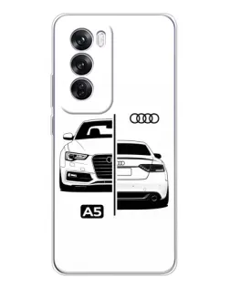Чохол для OPPO A5 5G з картинкою «Audi — контрастний дизайн»
