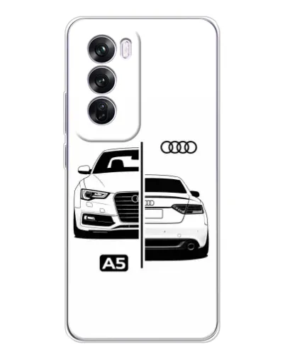 Чехол для OPPO A5 5G с картинкой «Audi — контрастный дизайн» Чехол для OPPO A5 5G с картинкой «Audi — контрастный дизайн»