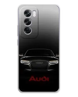Чохол для OPPO A5 5G з картинкою «Audi — градієнтний контур»