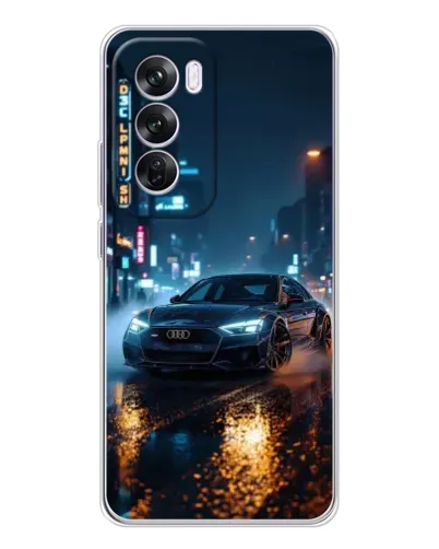 Чехол для OPPO A5 5G с картинкой «Ночной город и Audi» Чехол для OPPO A5 5G с картинкой «Ночной город и Audi»