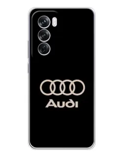 Чохол для OPPO A5 5G з картинкою «Audi — золотий логотип»