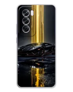 Чохол для OPPO A5 5G з картинкою «Нічний Lamborghini драйв»