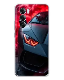 Чохол для OPPO A5 5G з картинкою «Lamborghini червоне сяйво»