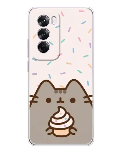 Чехол для OPPO A5 5G с картинкой «Пушин с кексом» Чехол для OPPO A5 5G с картинкой «Пушин с кексом»