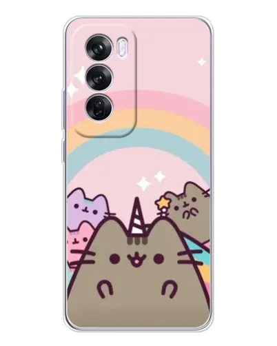 Чехол для OPPO A5 5G с картинкой «Единорог Pusheen» Чехол для OPPO A5 5G с картинкой «Единорог Pusheen»