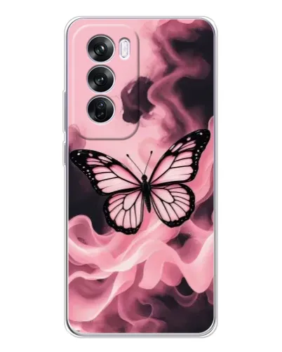 Чехол для OPPO A5 5G с картинкой «Бабочка в дыму»