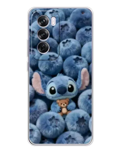 Чехол для OPPO A5 5G с картинкой «Стич и голубика»