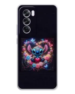 Чехол для OPPO A5 5G с картинкой «Stitch в цветах» Чехол для OPPO A5 5G с картинкой «Stitch в цветах»