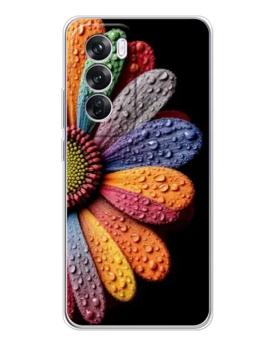 Чехол для OPPO A5 5G с картинкой «Радужный цветок»