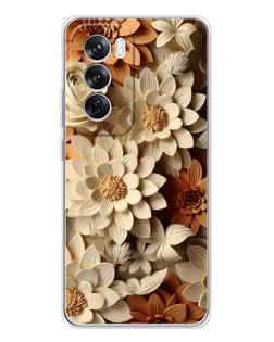 Чохол для OPPO A5 5G з картинкою «Бежевий флористичний декор» Чохол для OPPO A5 5G з картинкою «Бежевий флористичний декор»