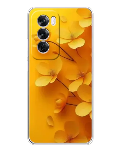 Чехол для OPPO A5 5G с картинкой «Золотые лепестки»