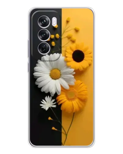Чехол для OPPO A5 5G с картинкой «Подсолнух и ромашка»