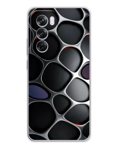 Чехол для OPPO A5 5G с картинкой «Объемная темная решетка» Чехол для OPPO A5 5G с картинкой «Объемная темная решетка»