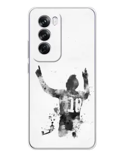 Чохол для OPPO A5 5G з картинкою «Чорно-білий силует Мессі» Чохол для OPPO A5 5G з картинкою «Чорно-білий силует Мессі»