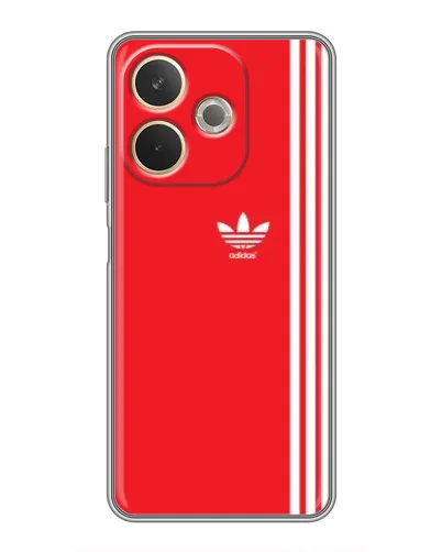 Чехол для OPPO A5 Pro с картинкой «Красный минимализм Adidas»