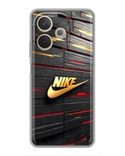 Чохол для OPPO A5 Pro з картинкою «Золотий Nike на металі» Чохол для OPPO A5 Pro з картинкою «Золотий Nike на металі»