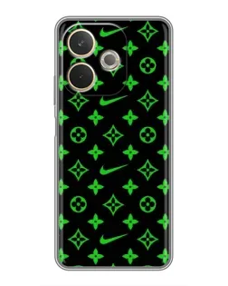 Чехол для OPPO A5 Pro с картинкой «Неоновый принт LV»