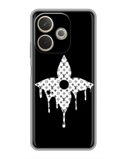Чехол для OPPO A5 Pro с картинкой «Цветочная монограмма»