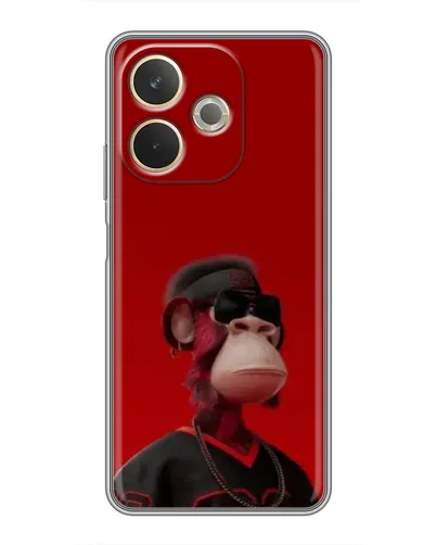 Чехол для OPPO A5 Pro с картинкой «Bored Ape в красном» Чехол для OPPO A5 Pro с картинкой «Bored Ape в красном»