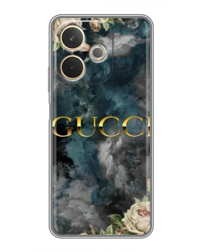 Чехол для OPPO A5 Pro с картинкой «Абстрактные цветы Gucci»