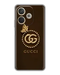 Чехол для OPPO A5 Pro с картинкой «Gucci — золотая бабочка»