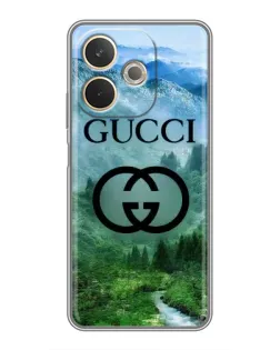 Чехол для OPPO A5 Pro с картинкой «Gucci — горный пейзаж»