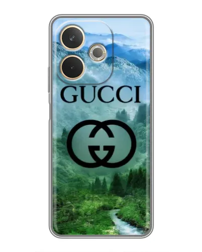 Чехол для OPPO A5 Pro с картинкой «Gucci — горный пейзаж»