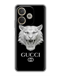 Чехол для OPPO A5 Pro с картинкой «Gucci — серебряный лев»