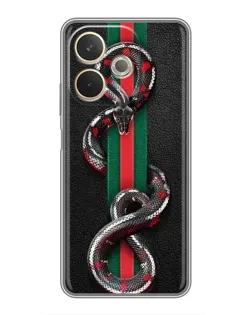 Чехол для OPPO A5 Pro с картинкой «Gucci — змея на полосе»