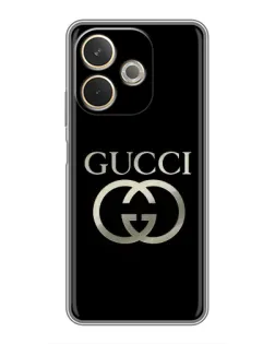 Чехол для OPPO A5 Pro с картинкой «Gucci — золото на черном»