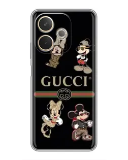 Чехол для OPPO A5 Pro с картинкой «Gucci — герои Disney и монограмма»
