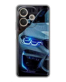 Чехол для OPPO A5 Pro с картинкой «Взгляд BMW с синими фарами» Чехол для OPPO A5 Pro с картинкой «Взгляд BMW с синими фарами»