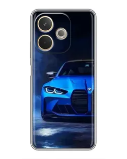 Чехол для OPPO A5 Pro с картинкой «Голубая BMW M4» Чехол для OPPO A5 Pro с картинкой «Голубая BMW M4»